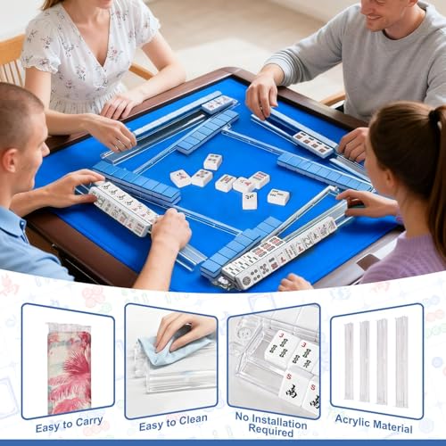 Mahjong Racks con Empujadores y Bolsa de Almacenaje miniatura 6