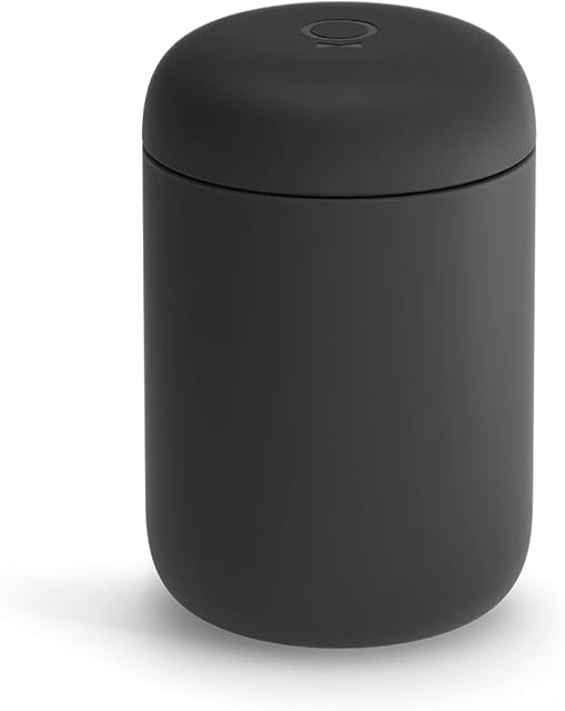 Fellow 12 oz Carter Move Travel Mug - Wide Mouth Vacuum-Insulated Stainless Steel Coffee Mug - Tea and Coffee Tumbler - Travel Coffee Mug with Ceramic Interior - Matte Black