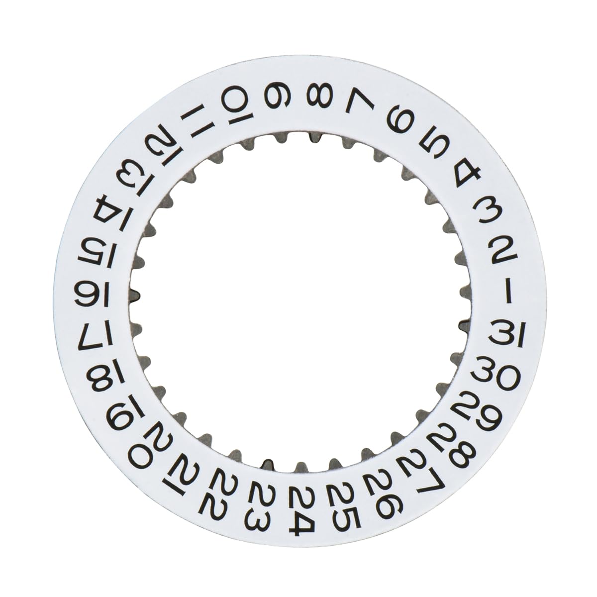 Ewatchparts DATE DISC COMPATIBLE WITH ROLEX GMT II MASTER,EXPLORER II, 3175/3185 16570 16700 16713 WHITE