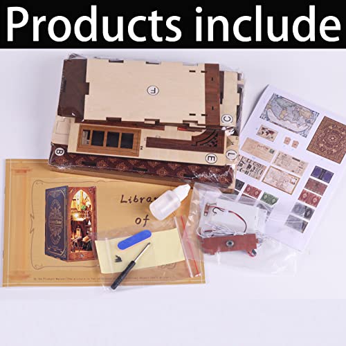 Kit de rincón mágico de madera 3D ideal para regalar a lectores 4