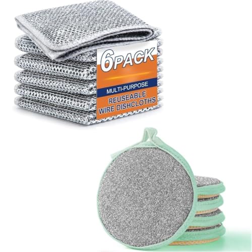 See full amazon price history chart for Double Sided Dishwashing Rags 3 Pic Sponge - Gentle Scrubbing for Dishes, Pans, Kitchen, Bathroom & Household Utensils - Non-Scratch, Steel Wire Reinforced, Washing Dishes Sinks Counters Double Sided Dishwashing Rags 3 Pic Sponge - Gentle Scrubbing for Dishes, Pans, Kitchen, Bathroom & Household Utensils - Non-Scratch, Steel Wire Reinforced, Washing Dishes Sinks Counters (B0DFWNCG88) Amazon Price History, Amazon Price Tracker