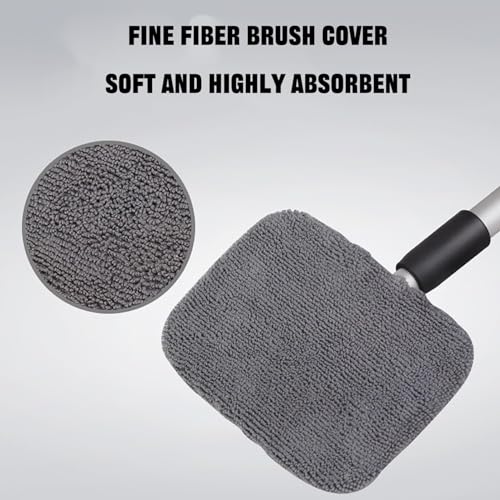 HIDRUO Windshield Window Cleaner Tool, Expandable Car Window Cleaner with Reusable Microfiber Pads, Cleaning Supplies for Car & Home, Car Windshield Cleaner (1PCS) - Image 6
