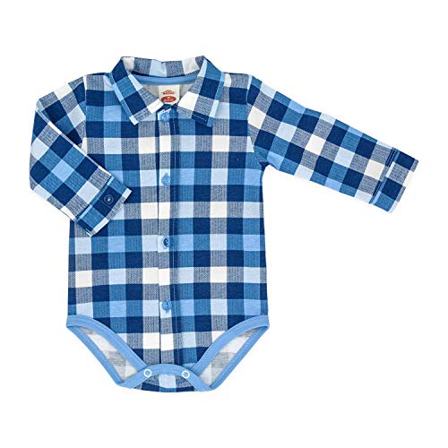 Makoma Baby Body-Hemd Langarm Größe 68-92 (86, blau)