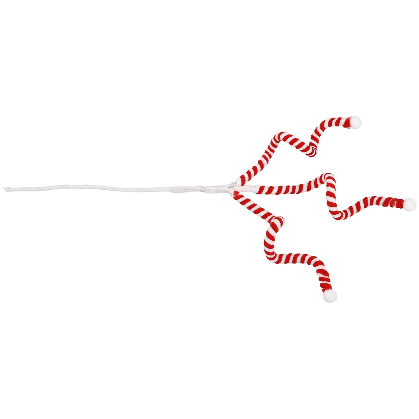 SOLUSTRE Christmas Tree Accessories Glitter Picks Candy Canes for Festive Holiday Decorations