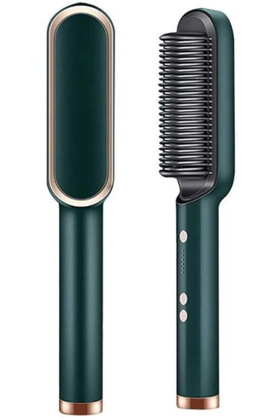 Design Studio 2in1 Ceramic Hair Straightening Brush, Hair Straightener for Woman, Electric Hair Brush Straightener Comb for Smooth, Silky Hair - Straightener Brush with 30s Heating, 5 Heat Settings-image-20