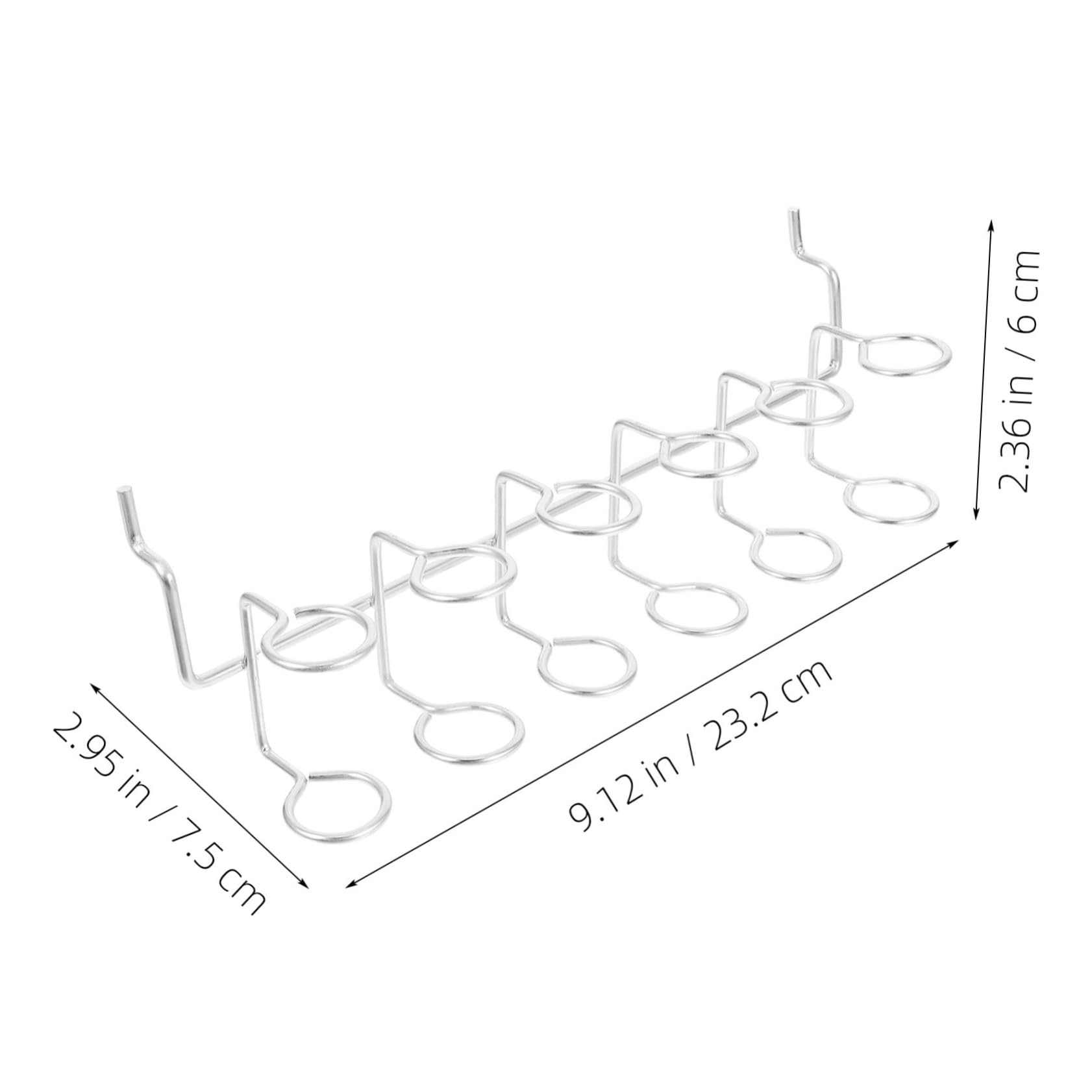 Alipis Long Pegboard Hooks Iron Hooks for Coat Kitchen Tool Holder for Storage Easy Installation