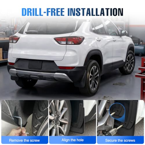Image of Nilight Mud Flaps Splash Guards for Chevrolet Trailblazer 2021-2026