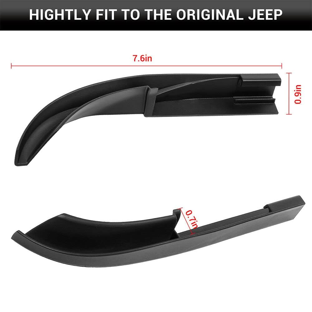 ABS Hardtop Rain Diverter Rainwater Gutter Extensions Rain Deflector dla Jeep Wrangler JK JKU 2007-2017, akcesoria zewnętrzne
