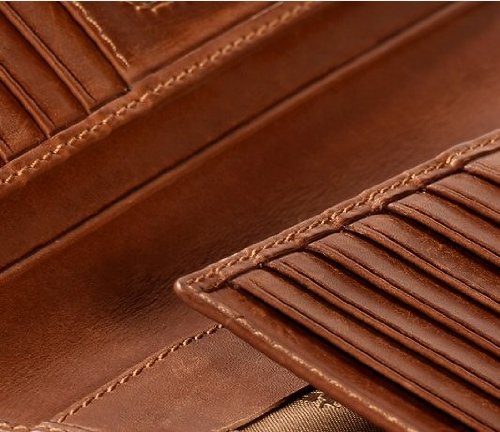 Visconti VCN-20 Secure RFID Blocking Leather Bifold Tall Slim Travel Checkbook Wallet [NEW 2016]3