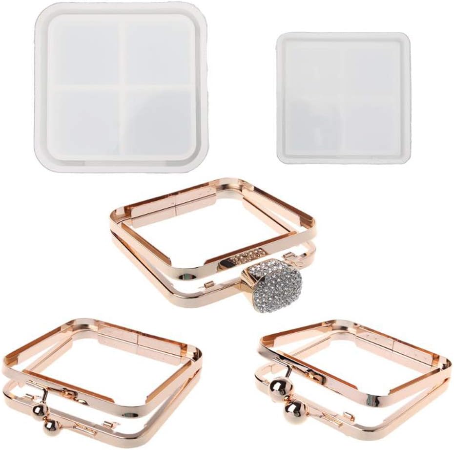 DIY Clear Dynamic Liquid Square Quicksand Bag Silicone Mold Resin Casting Craft