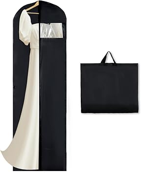 180 x 60cm Long Dress Bag Cover, Travel Dustproof Garment Bag Foldable