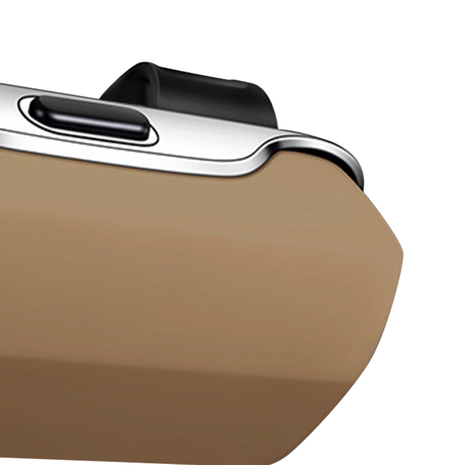 F Fityle Étui à Lunettes Voiture Porte-Lunettes Organisateur Dispositif de Rangement Boîtier Protecteur en PP Adapté pour Femmes Hommes Usage Quotidien Déplace, Beige