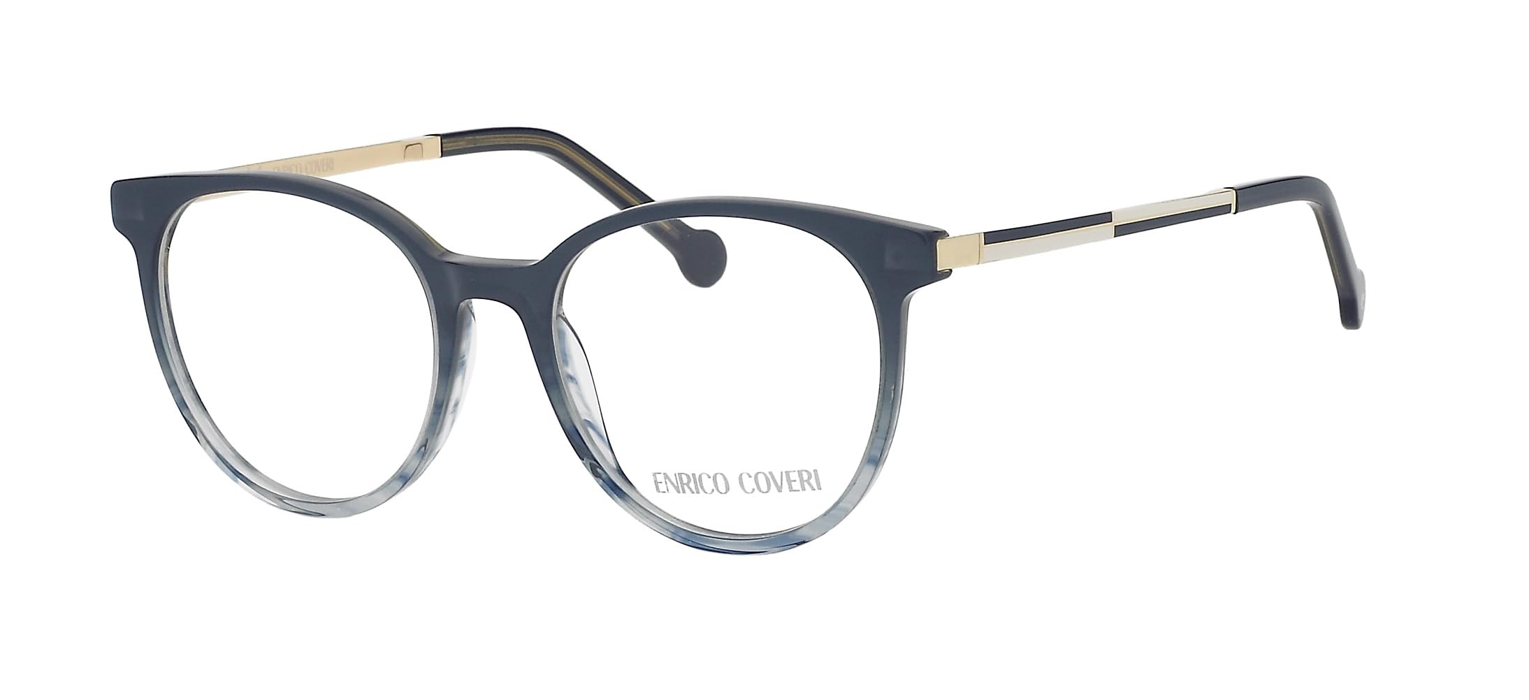 Enrico Coveri Okulary korekcyjne ECV123 okulary damskie okrągłe oprawki, L