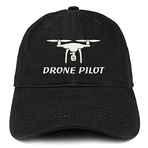 Trendy Apparel Shop Drone Pilot Embroidered Soft Crown 100% Brushed Cotton Cap