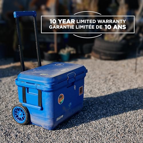 Coleman Pro 55-Quart Premium Wheeled Hard Cooler, Heavy-Duty Ultra-Light Portable Cooler with Wheels, Extra-Thick Insulation Keeps Ice up to 5 Days, 92-Can Capacity by Coleman - Image 3