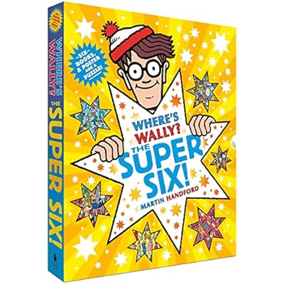 Where's Wally? The Super Six! by Martin Handford 6 Classic Books, Poster & Jigsaw Puzzle Collection Box Set
