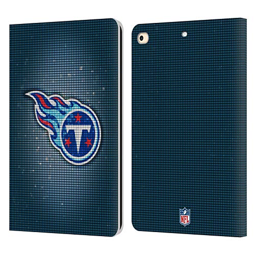 Carcasa de Cuero Tennessee Titans para iPad 9.7 2017 y 2018 con Soporte Libro