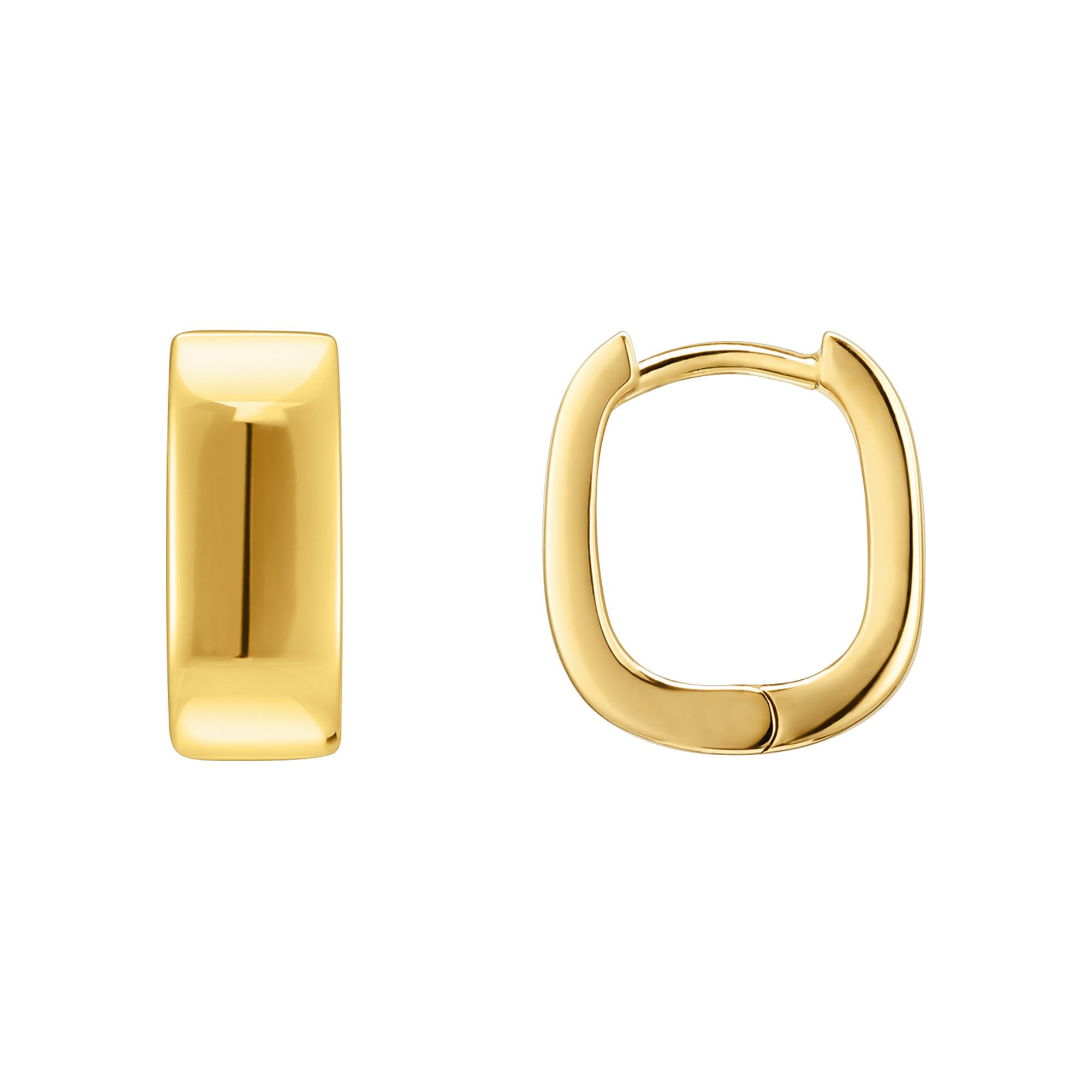 THOMAS SABO Creolen 925 Sterlingsilber, 750 Gelbgold Vergoldung