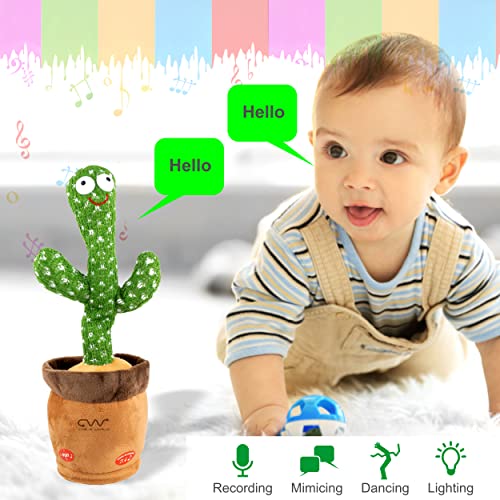 Image of Cable World Talking & Dancing Cactus Toy, Funny Education Toys for Babies Children Playing, Home Decorate (Pack of 1)