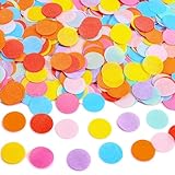 Xnegau Konfetti Bunt - 5000 Stück Rund Konfetti Groß 2.5cm Konfettipapier für Hochzeit,Geburtstag,Feier,Party Dekoration,Streudeko,Tischdeko für Luftballons Geschenkbox (50g)