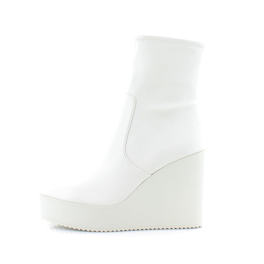 【スティーブマデン】ウィットネス ウェッジ ブーティ Amazon.com | Steve Madden Witness Wedge Bootie Bone 9.5 M