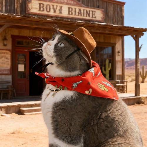 Disfraz de Vaquero para Perro Pequeño Azul miniatura 6