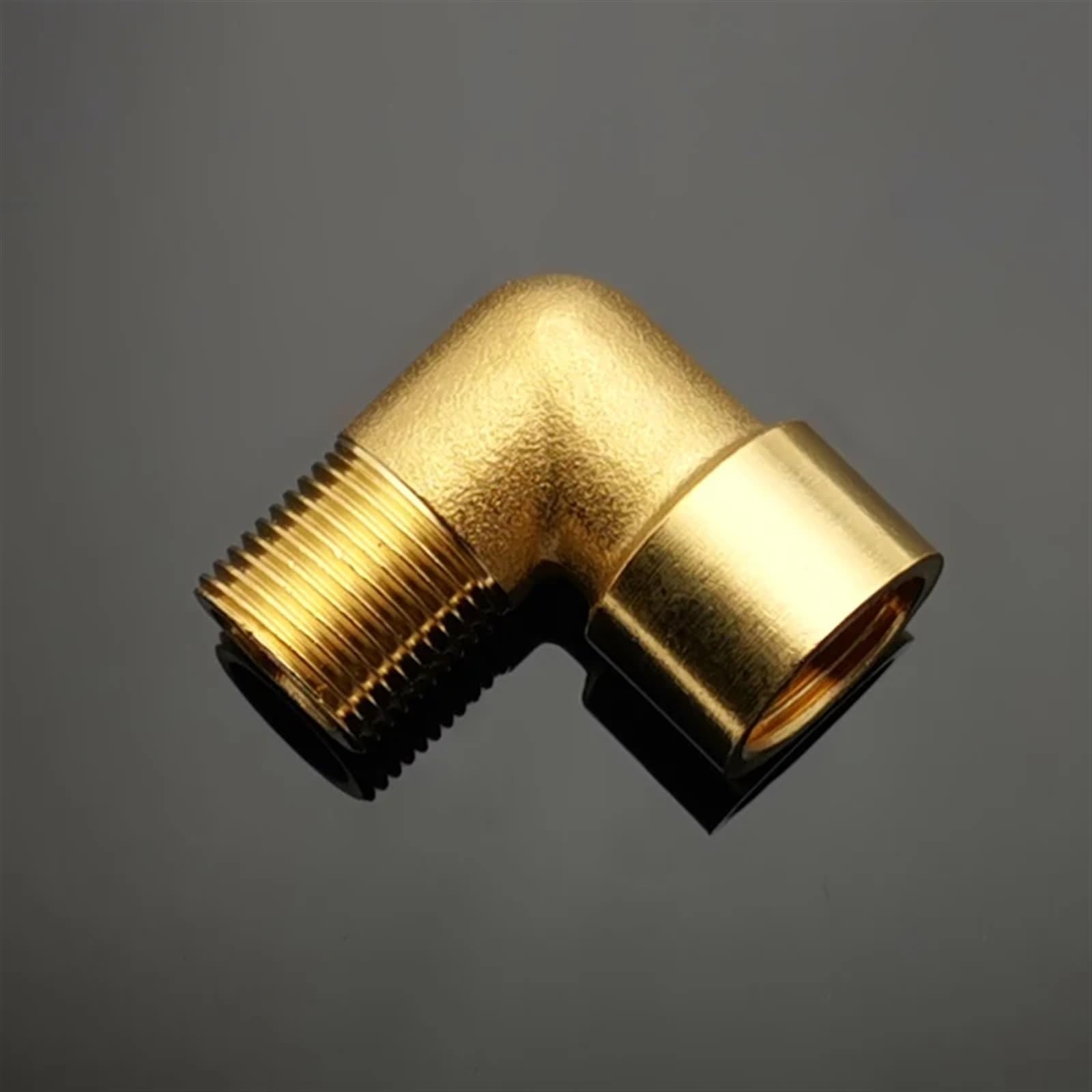 1/8 pulgadas, 1/4 pulgadas, 3/8 pulgadas, 1/2 pulgadas, 3/4 pulgadas, 1 pulgada, rosca hembra X macho, codo de latón de 90 grados, accesorio de tubería, 1 Uds.(Female To Male,1")