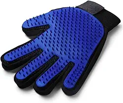 Luva Escova Pet Tira Pelos Cães e Gatos Nano Magnética Massageadora Remoção de Pelos com Borracha Relaxante Tamanho Único Universal para Animais de Estimação