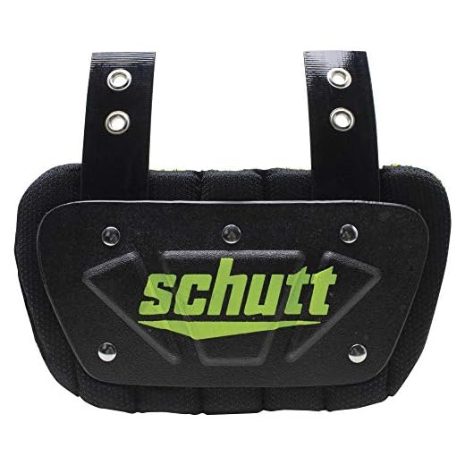Schutt Sports Neon Football Back Plate, Neon Green, Youth