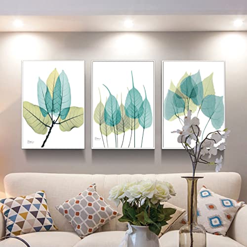MIKEART 3枚セット アートパネル アート インテリア ポスター おしゃれ 絵画 壁掛け 花 抽象画 風水 玄関 寝室 リビング トイレ 病院 学校 店舗 開店 プレゼント (M, B)