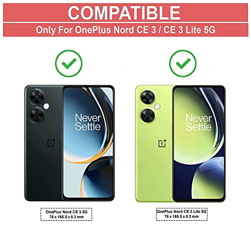Image of COVERBLACK Rubber Back Cover for OnePlus CPH2467 / Nord CE3 Lite - Transparent