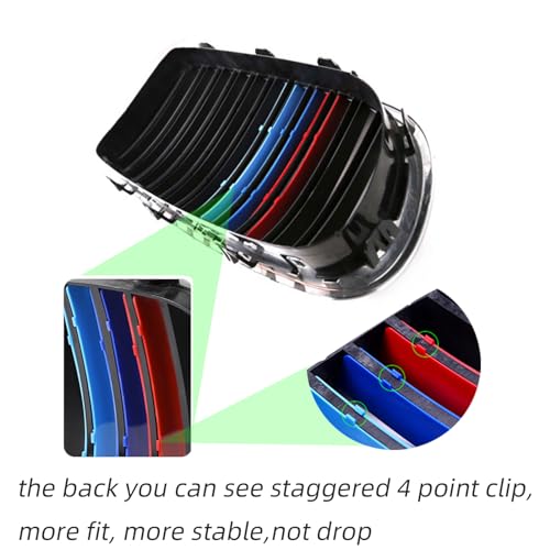 Image of Grille color stripes Compatible with bmw accessories 2016-2018 F12 F13 6 Series 640i 650i accessories 9-Beam