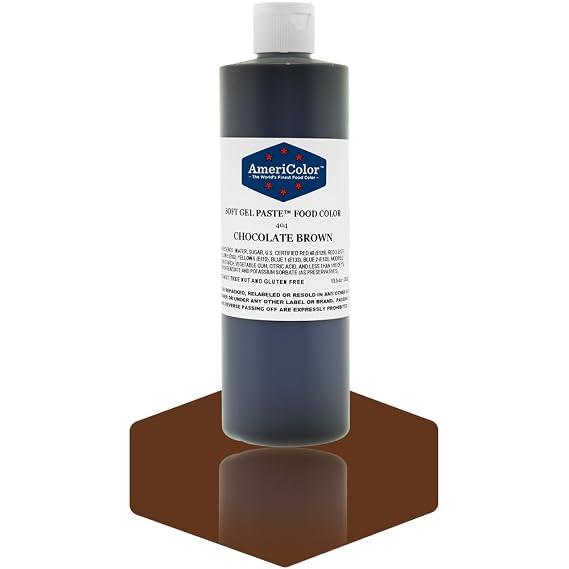 Americolor Soft Gel Paste Food Color, 13.5-Ounce, Chocolate Brown