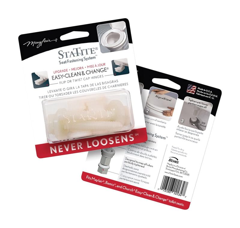 Mayfair Toilet Seat Hardware Upgrade Kit White