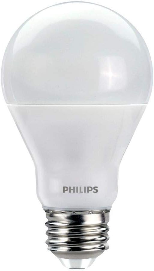 Philips LED Dimmable A19 Light Bulb with Warm Glow Effect: 800-Lumen, 2200-2700 Kelvin, 9.5-Watt (60-Watt Equivalent), E26 Base, Soft White, 8-Pack