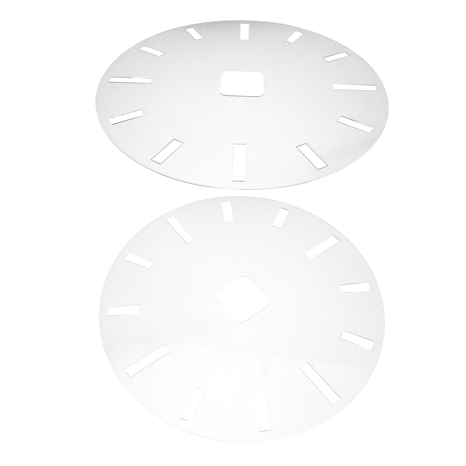 Plantilla de reloj acrílico guía circular fresadora madera para diseño de esferas