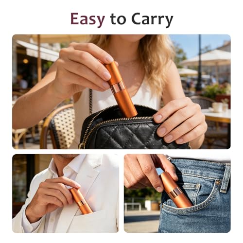 Image of LISAPACK 8ml Travel Perfume Bottle Refillable, 3 PCS Cologne Atomizer Spray