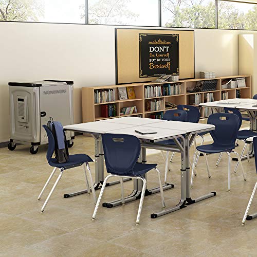Learniture Shapes Series School Chair, 18" Seat Height, Navy, LNT-INM3018NV-SO (Pack of 4) - Image 3