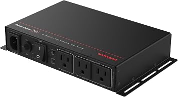 AudioQuest PowerQuest TV3 3-Outlet Non-Sacrificial Surge Protector for Wall-Mounted TVs
