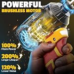 DIYtoolifz Ensemble de pilotes sans fil et sans impact compatible avec DeWalt 20V Batterie (outil de base), Kit de combo d'outil sans brosse avec Bits, Compact & Perceuse de conducteur portable pour la maison DIY, Travail du bois