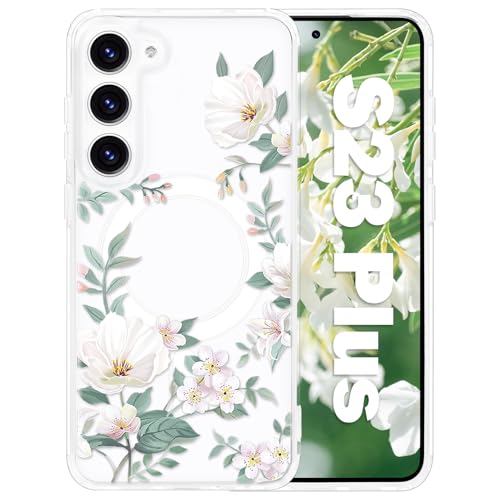 Coque Samsung S23 Plus fleurie pour femme style esthétique chic