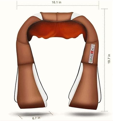 Miniatura 7 de TOEWOE Masajeador de cuello, masajeador de espalda con calor, masajeador eléctrico de hombro, masajeador Shiatsu, masajeador de espalda y cuello,
