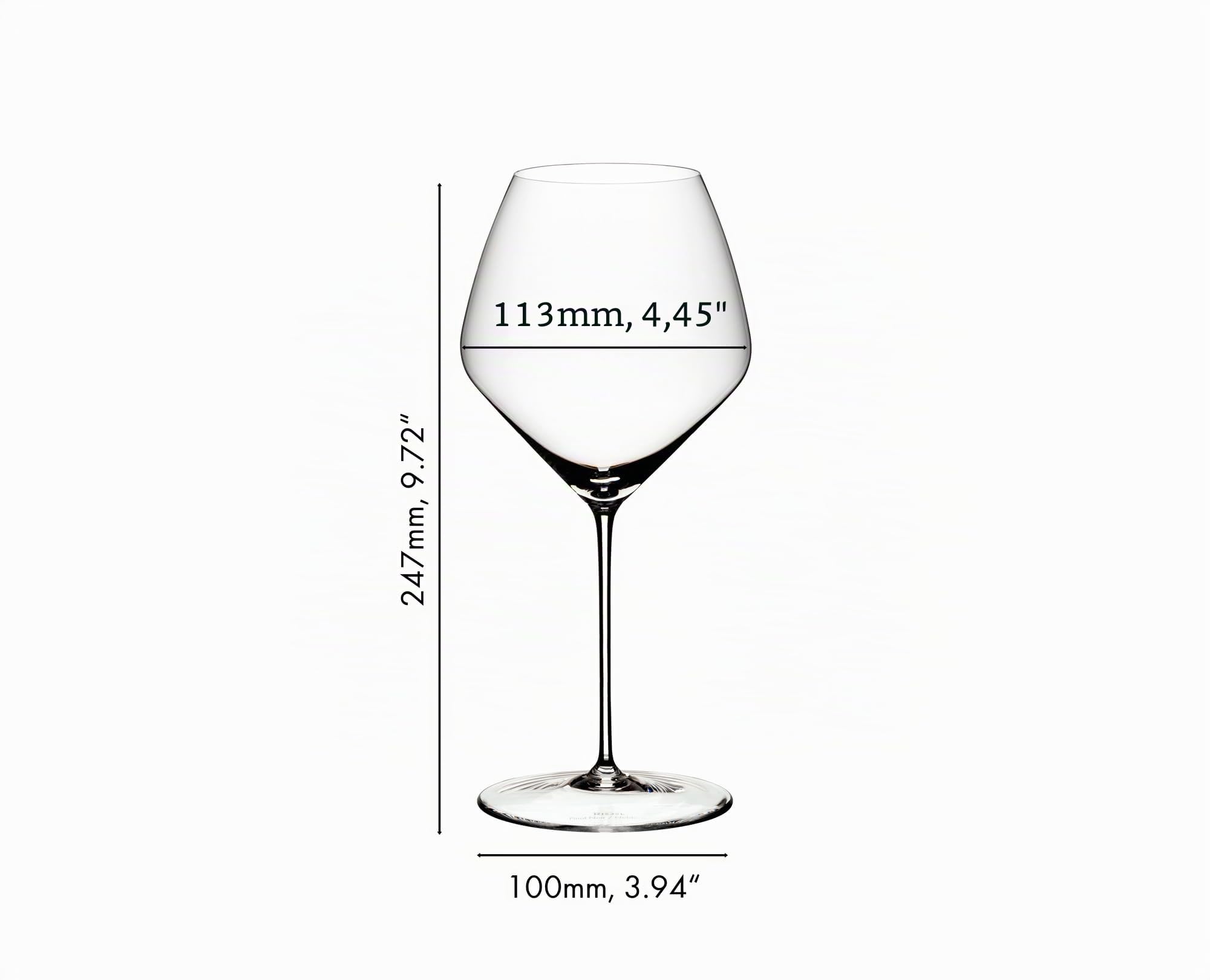 RIEDEL Veloce Pinot Noir/Nebbiolo - 2er Set, Weinglas, Kristallglas, Spülmaschinenfest - 6330/07
