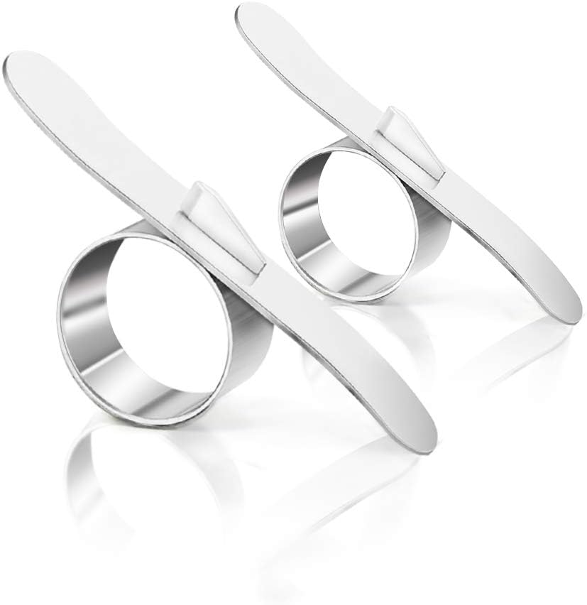 Orange Peelers,Set of 2 Round Stainless steel Affordable Orange Peeler Tool, Kitchen Accessories Knife Cooking Tool Kitchen Gadget By Korty