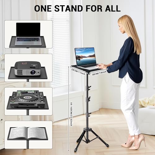 Base para Proyector y Laptop con Altura Ajustable 26-63 Pulg miniatura 2