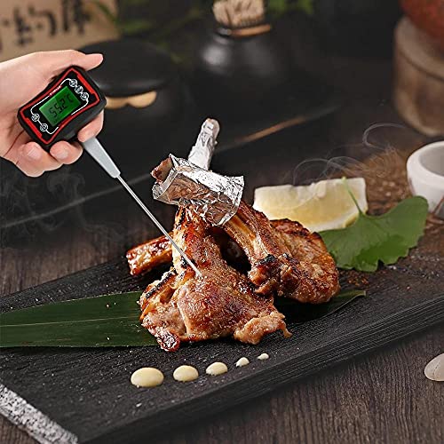 Nourriture numérique UN BARBECUE Thermomètre de cuisson Instant Lire la jauge de température Pyromètre avec une sonde réglable LCD Affichage rétro-éclairé