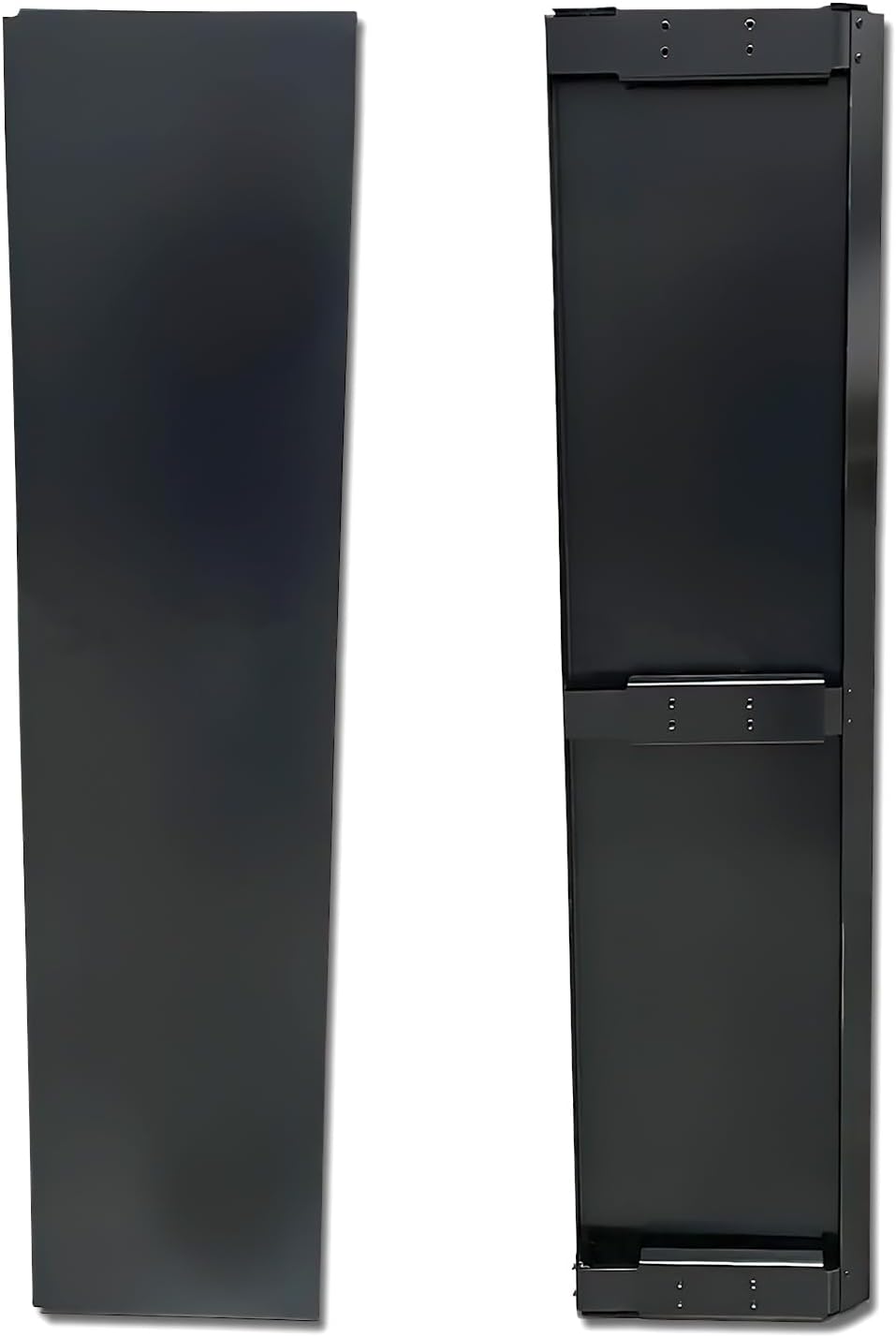 KOZAK Behind Cab Cabin Fairing Extension Lower (Right Passenger Side) with Brackets Compatible with Kenworth T680 Next GEN 2022 2023+ Plus Logo Emblem, 2X 22 Windshield Wipers and Vest