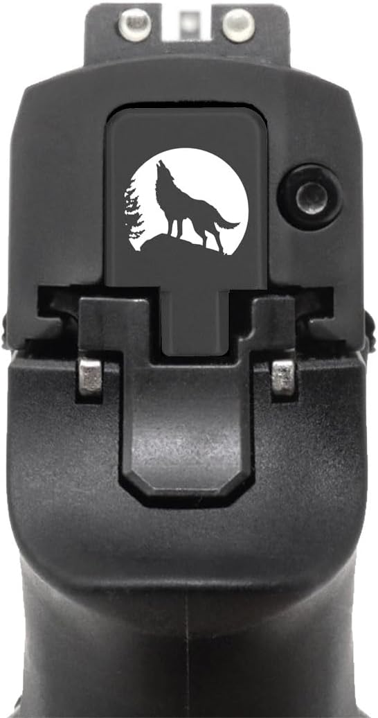 NDZ Performance Slide Cover Back Plate for Sig P320 Series 9mm .40 .357 .45 ACP, Laser Deep Engraved Glow in The Dark, Made in The USA - Choose Glow Color & Image