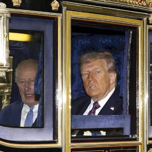 Page de couverture de Donald Trump meets with royal family for UK state visit