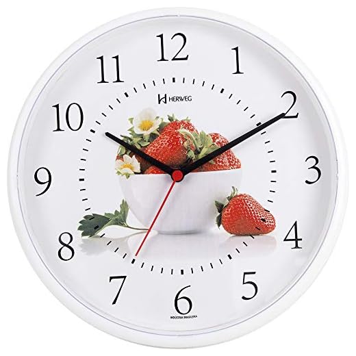 Relógio de Parede Quartz Branco